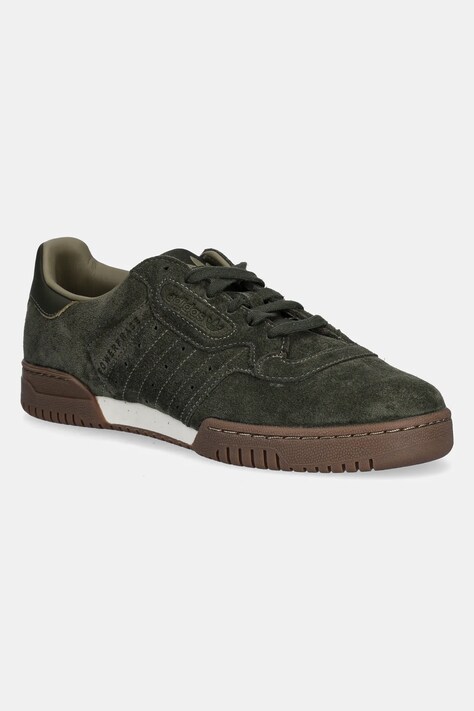 adidas Originals sneakersy zamszowe Powerphase męskie kolor zielony JR0942