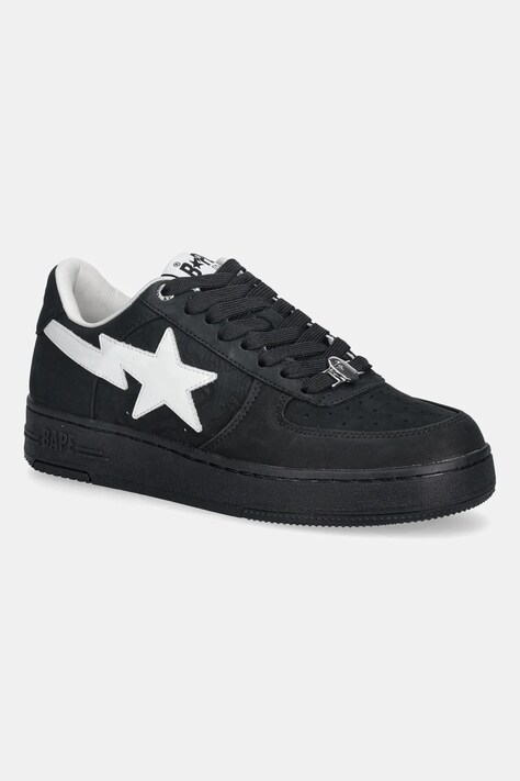 A Bathing Ape sneakersy skórzane BAPE STA #4 męskie kolor czarny 1L30191310
