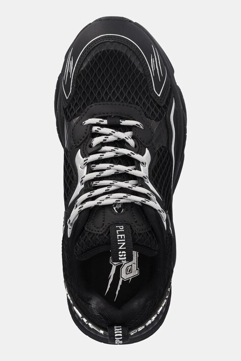 Кросівки PLEIN SPORT Track-King Chrome — AW25-OBU00J, чорний — фото 4
