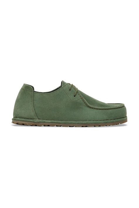 Σουέτ κλειστά παπούτσια Birkenstock Utti Lace χρώμα: πράσινο, 1030109