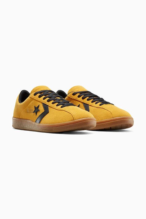 Converse sneakersy skórzane All Star Classic Trainer kolor żółty A15621C