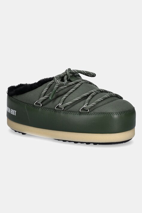 Moon Boot papuci MB EVX MULE NYLON culoarea verde, 80D1470110 G016