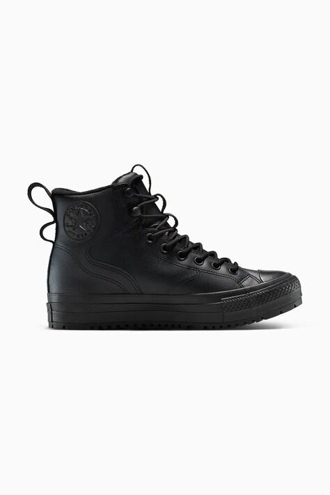 Kožené kecky Converse Chuck Taylor All Star Hiker Boot Water Repellent černá barva, A13234C