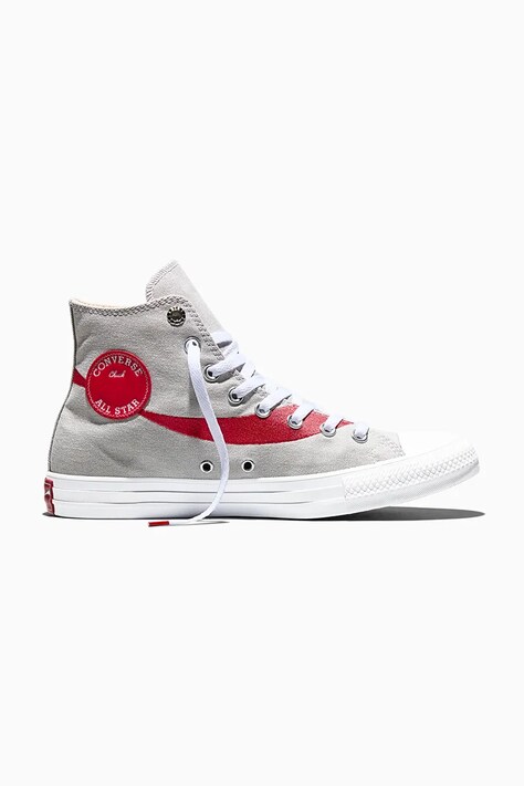 Πάνινα παπούτσια Converse Converse x Coca-Cola Chuck Taylor All Star χρώμα: γκρι, A18436C