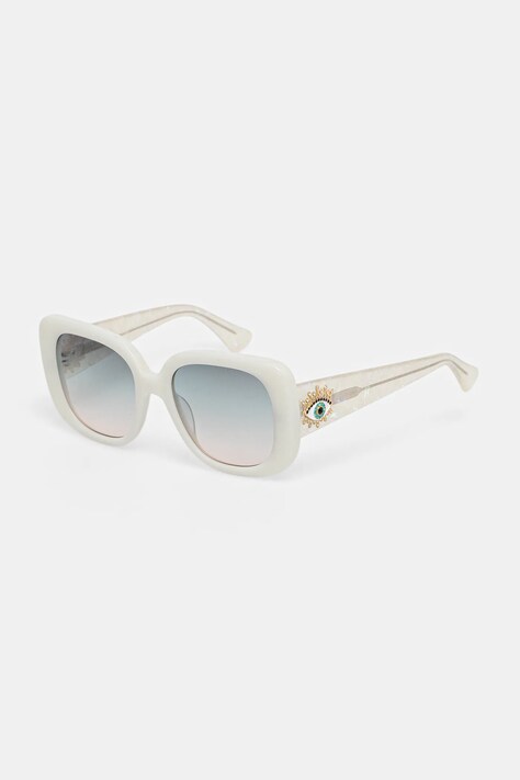 Kurt Geiger London okulary przeciwsłoneczne Evil Eye damskie kolor beżowy 4738941679