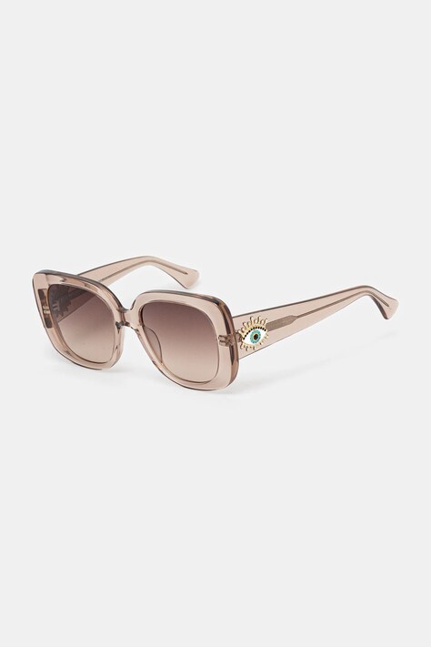 Sluneční brýle Kurt Geiger London Evil Eye dámské, hnědá barva, 4738939679
