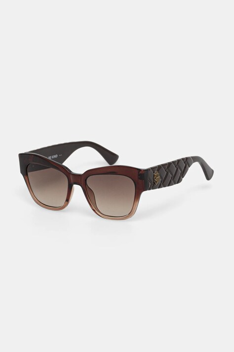 Kurt Geiger London okulary przeciwsłoneczne KENSINGTON damskie kolor brązowy 4739530679