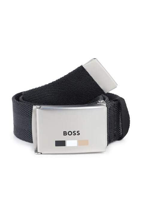 Παιδική ζώνη BOSS χρώμα: μαύρο, J52629