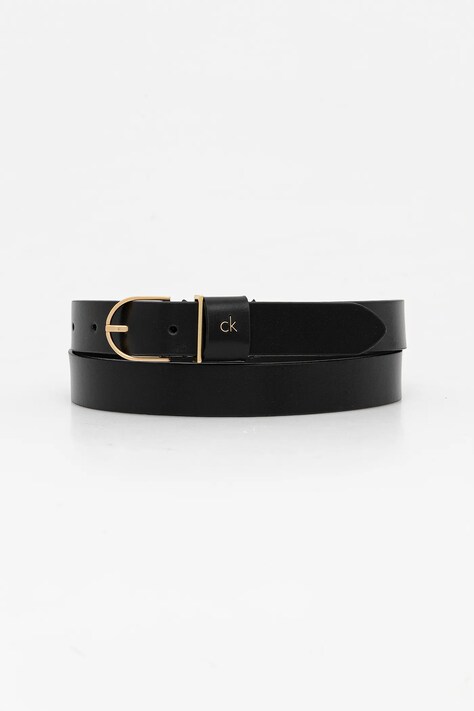 Kožený pásek Calvin Klein dámský, černá barva, LV04F7039G