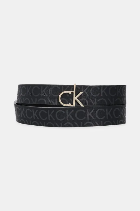 Calvin Klein pasek damski kolor czarny LV04F7038G