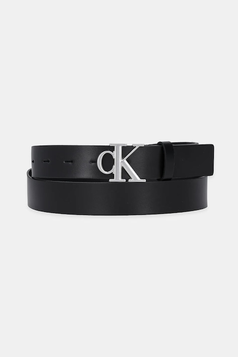 Calvin Klein curea de piele culoarea negru, LV04K7018G