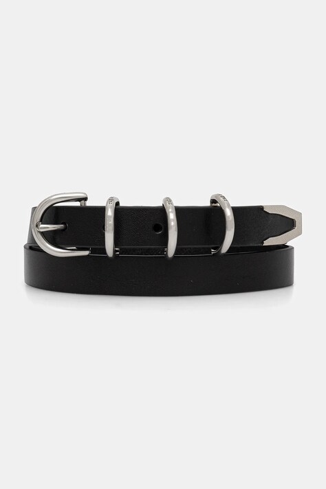 Кожаный ремень Rag & Bone цвет чёрный WJW24S1007UA07