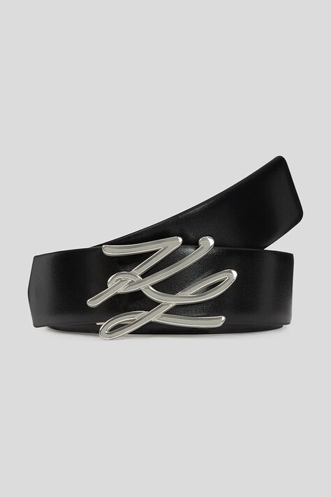 Двухсторонний кожаный ремень Karl Lagerfeld цвет чёрный A3W33039