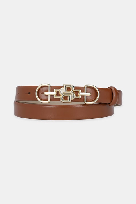 BOSS curea de piele culoarea maro, 50548623
