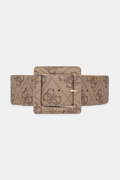 Ζώνη Guess QULD χρώμα: μπεζ, BW9247 P5370