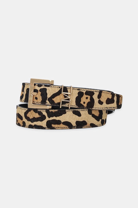 Δερμάτινη ζώνη Marciano Guess γυναικεία, χρώμα: καφέ, 5YGZ12 7367A