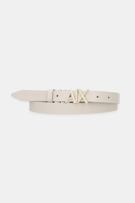 Шкіряний ремінь Armani Exchange колір бежевий XW002127 AF17157