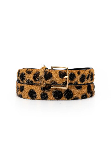 Forte Forte pasek skórzany damski kolor beżowy 14221.my.belt
