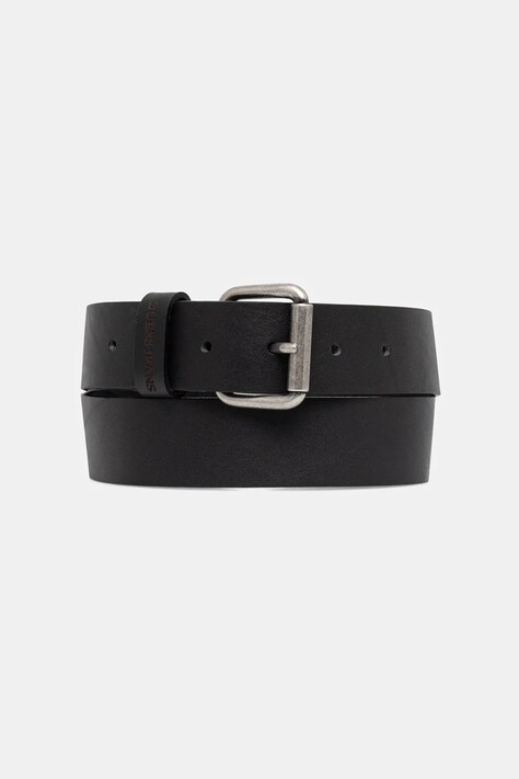 Kožený pásek Guess Jeans dámský, černá barva, M5YZ17 L0WS0