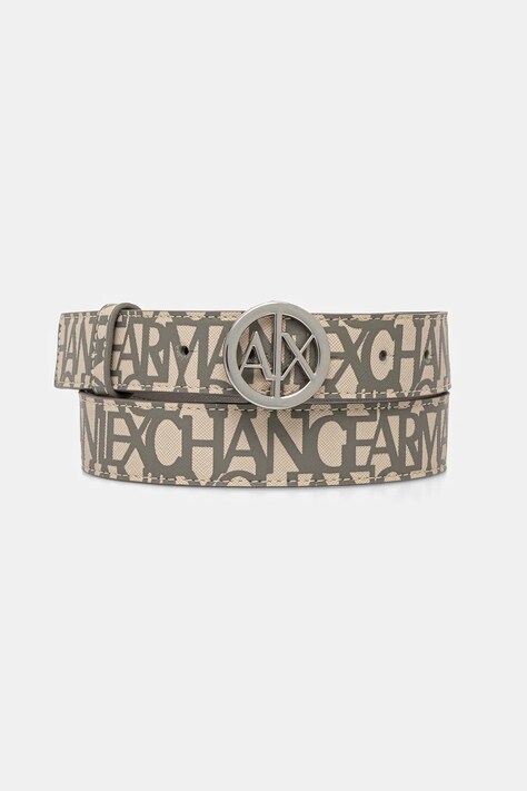 Armani Exchange pasek damski kolor beżowy 941153 CC757
