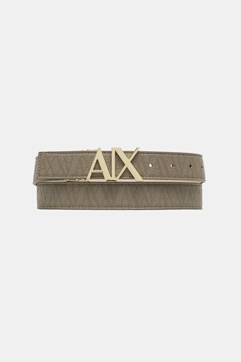 Armani Exchange pasek dwustronny damski kolor zielony XW001203 AF19298