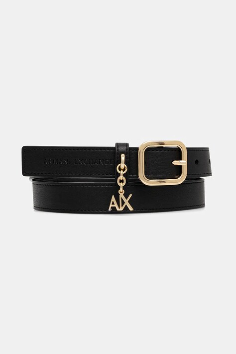 Armani Exchange pasek damski kolor czarny XW001601 AF15634