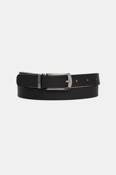 Emporio Armani pasek skórzany damski kolor czarny EW002020 AF20109