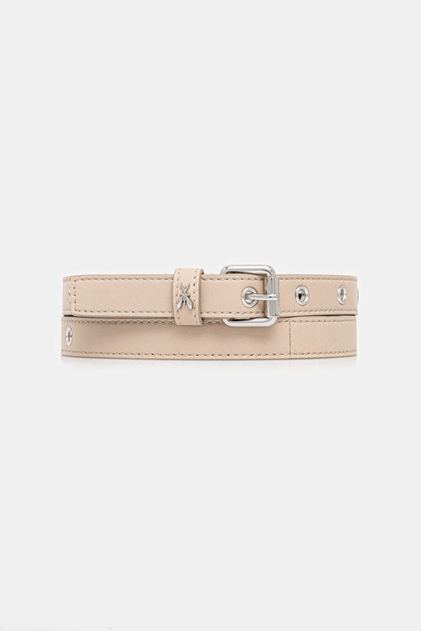 Patrizia Pepe curea de piele culoarea bej, 2W0016 L113