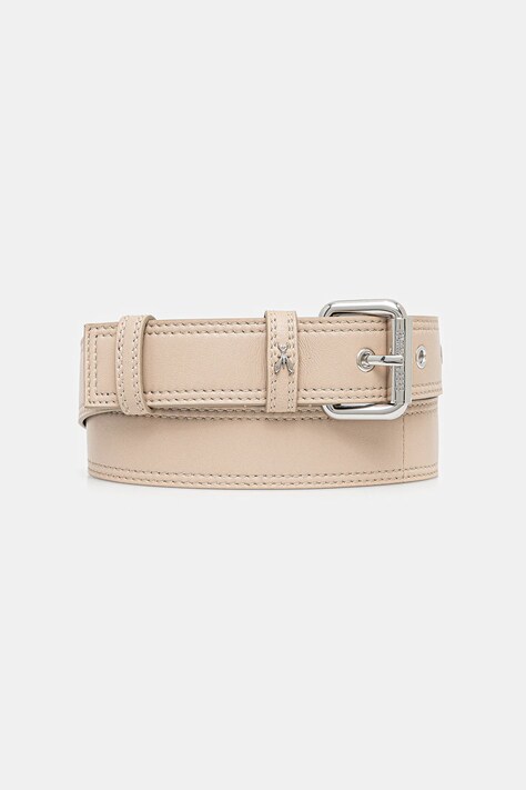 Patrizia Pepe curea de piele culoarea bej, 2W0023 L113