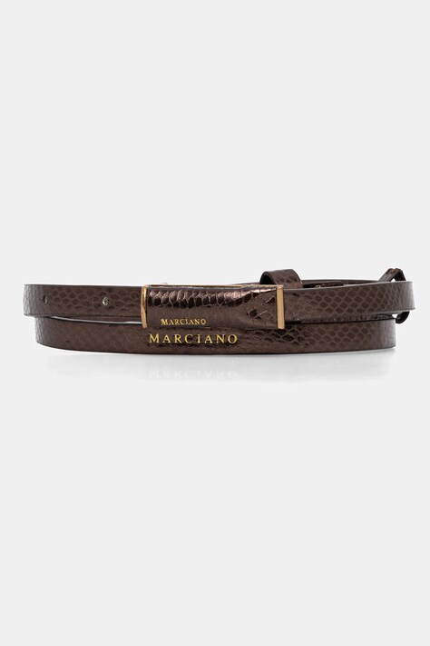 Kožený pásek Marciano Guess dámský, hnědá barva, 5BGZ26 7417A