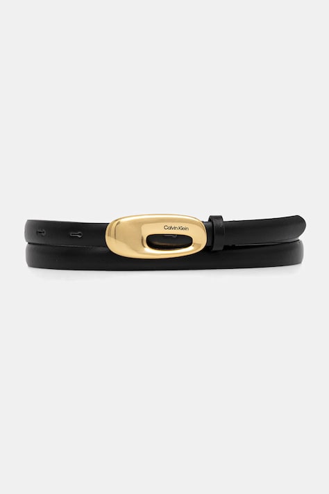 Calvin Klein curea de piele culoarea negru, LV04F7022G