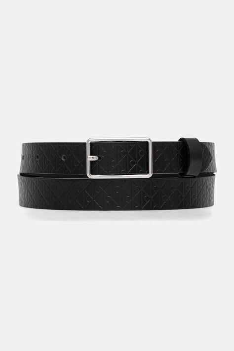 Calvin Klein pasek skórzany damski kolor czarny LV04F7049G