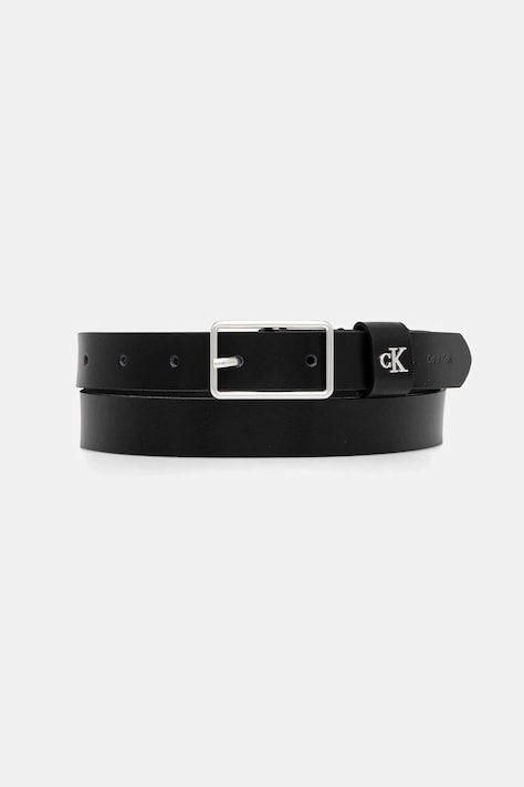 Calvin Klein curea de piele culoarea negru, LV04F7050G