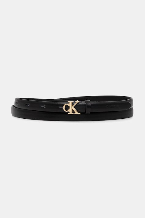 Calvin Klein curea de piele culoarea negru, LV04F7055G