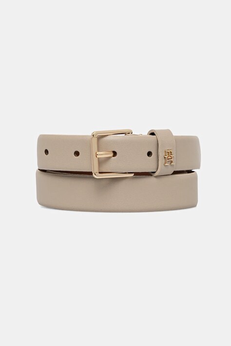 Tommy Hilfiger pasek damski kolor beżowy AW0AW17756