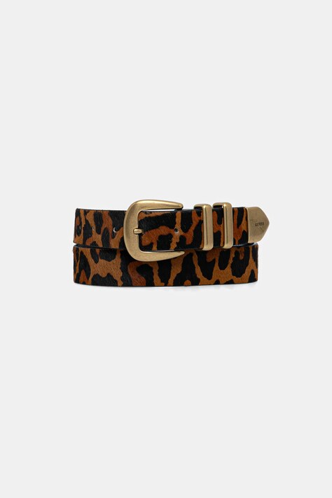 Guess pasek skórzany damski kolor brązowy BW9286 P5430