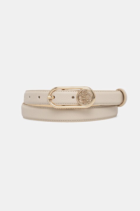 Guess pasek damski kolor beżowy BW9279 P5425