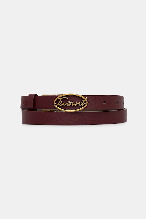Twinset curea cu două fețe culoarea bordo, 252TA403A