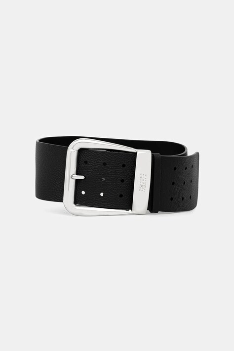 MM6 Maison Margiela pasek skórzany damski kolor czarny SA5TP0016.P8326.T8013