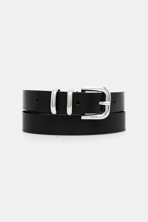 BOSS curea de piele culoarea negru, 50553372