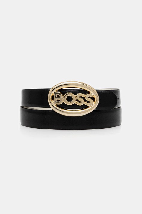 BOSS curea de piele cu două fețe culoarea negru, 50553376