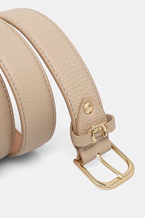 Kožený opasok Coccinelle čierna farba, E3.TOS.11.06.01