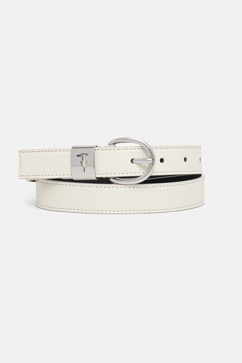 Шкіряний ремінь Trussardi колір бежевий B344B000005N