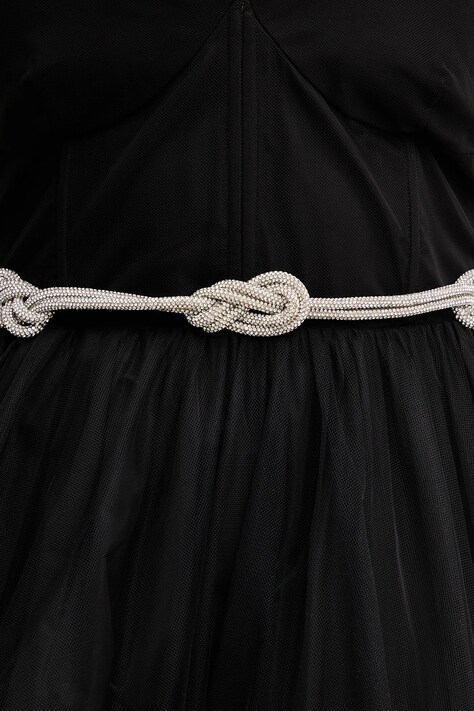 Morgan pasek damski kolor srebrny 3FILA