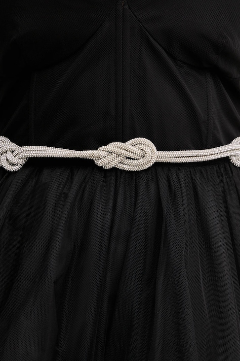 Morgan pasek damski kolor srebrny 3FILA