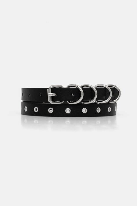 Sisley pasek damski kolor czarny 6QBBWL03B