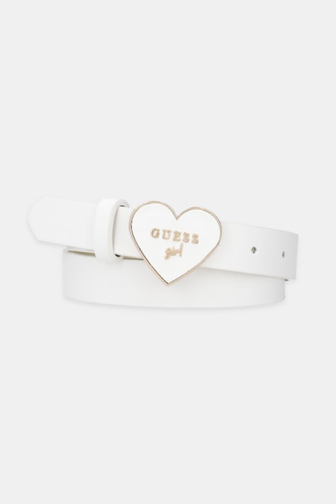 Guess pasek dziecięcy kolor biały J5YZ14 WGT10