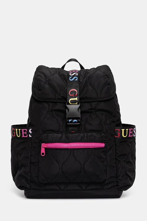 Детский рюкзак Guess цвет чёрный большой с принтом J5YZ16 WFTO0