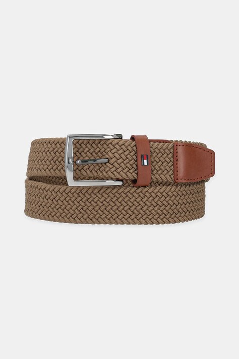 Pásek Tommy Hilfiger pánský, zelená barva, AM0AM13439