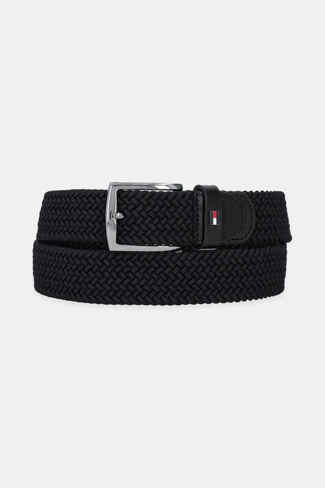 Pásek Tommy Hilfiger pánský, černá barva, AM0AM13439